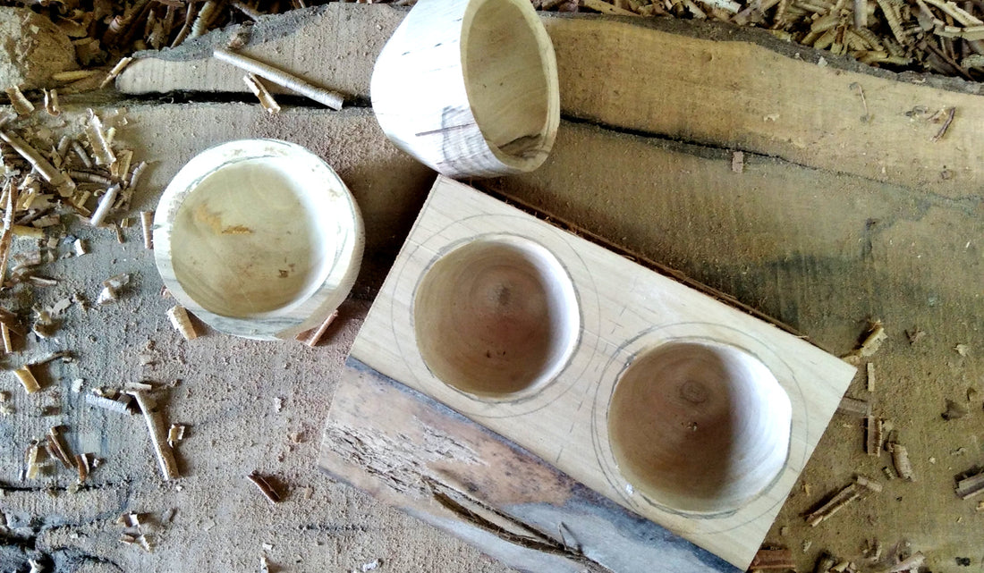 some wood product freshly cut